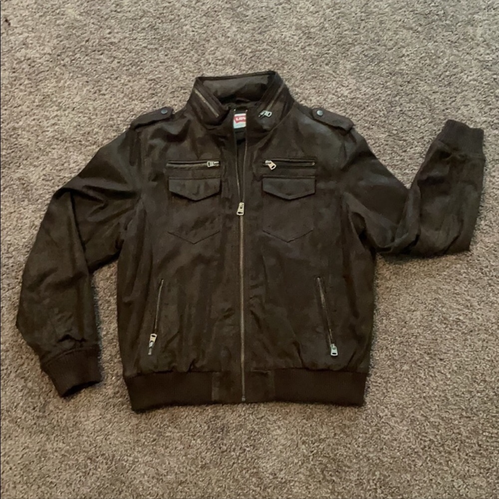 Levi’s Men’s SIZE XL Brown Genuine Leather Jacket